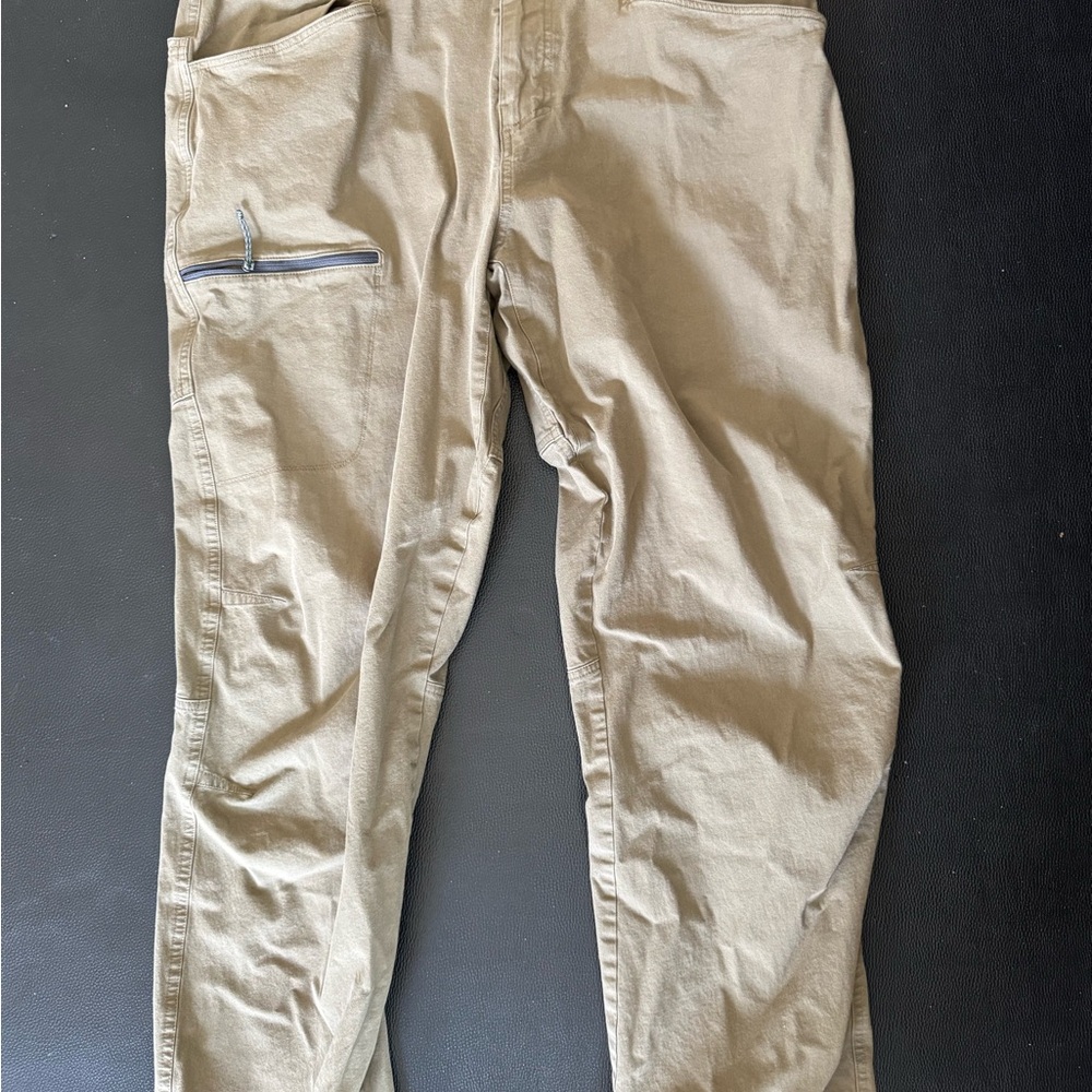 Patagonia Tan Rock Climbing Pants with Relaxed Fit